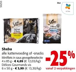 Sheba alle kattenvoeding of -snacks