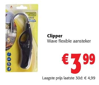 Promotions Clipper wave flexible aansteker - Clipper - Valide de 24/04/2024 à 07/05/2024 chez Colruyt