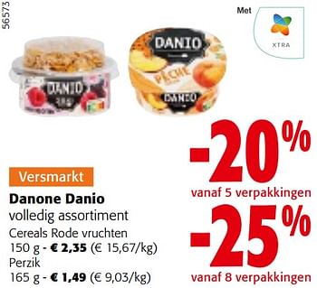 Promotions Danone danio volledig assortiment - Danone - Valide de 24/04/2024 à 07/05/2024 chez Colruyt