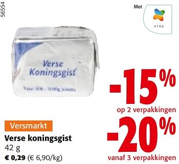 Promoties Verse koningsgist - Huismerk - Colruyt - Geldig van 24/04/2024 tot 07/05/2024 bij Colruyt