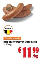 Promoties Barbecueworst van welzijnskip - Huismerk - Colruyt - Geldig van 24/04/2024 tot 07/05/2024 bij Colruyt