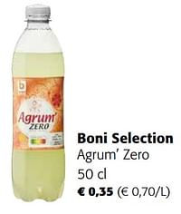 Boni selection agrum’ zero-Boni