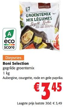 Promoties Boni selection gegrilde groentemix - Boni - Geldig van 24/04/2024 tot 07/05/2024 bij Colruyt