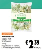 Promoties Boni selection kropsla met fijne kruiden - Boni - Geldig van 24/04/2024 tot 07/05/2024 bij Colruyt