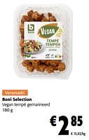 Promoties Boni selection vegan tempé gemarineerd - Boni - Geldig van 24/04/2024 tot 07/05/2024 bij Colruyt