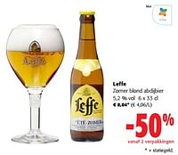 Promoties Leffe zomer blond abdijbier - Leffe - Geldig van 24/04/2024 tot 07/05/2024 bij Colruyt