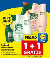 Promoties Bruisend mineraalwater met fruitsmaak - Perrier - Geldig van 02/05/2024 tot 07/05/2024 bij Lidl