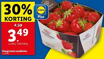 Promoties Hoogstraten aardbeien - Hoogstraten - Geldig van 02/05/2024 tot 07/05/2024 bij Lidl
