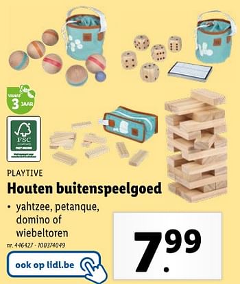 Promotions Houten buitenspeelgoed - Playtive - Valide de 02/05/2024 à 07/05/2024 chez Lidl