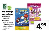 Promoties Kleurboekje met waterpen - Huismerk - Lidl - Geldig van 02/05/2024 tot 07/05/2024 bij Lidl