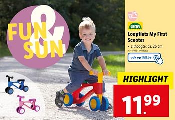 Promoties Loopfiets my first scooter - Lena - Geldig van 02/05/2024 tot 07/05/2024 bij Lidl