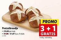 Promoties Pretzelbroodje - Huismerk - Lidl - Geldig van 02/05/2024 tot 07/05/2024 bij Lidl