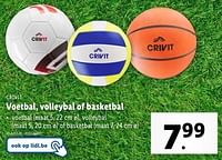 Promoties Voetbal, volleybal of basketbal - Crivit - Geldig van 02/05/2024 tot 07/05/2024 bij Lidl