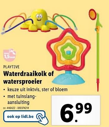 Promoties Waterdraaikolk of watersproeier - Playtive - Geldig van 02/05/2024 tot 07/05/2024 bij Lidl
