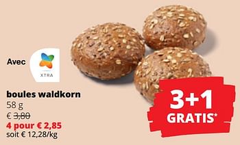 Promoties Boules waldkorn - Huismerk - Spar Retail - Geldig van 25/04/2024 tot 08/05/2024 bij Spar (Colruytgroup)