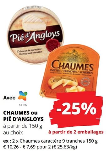 Promoties Chaumes caractère - Chaumes - Geldig van 25/04/2024 tot 08/05/2024 bij Spar (Colruytgroup)