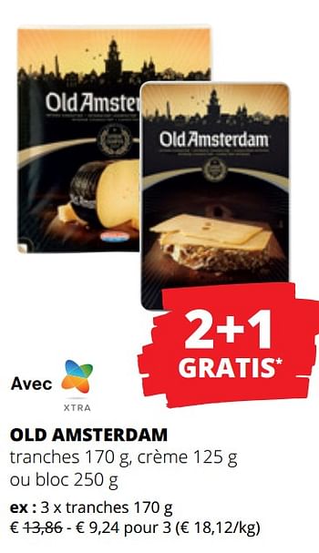 Promoties Old amsterdam tranches , crème ou bloc - Old Amsterdam - Geldig van 25/04/2024 tot 08/05/2024 bij Spar (Colruytgroup)