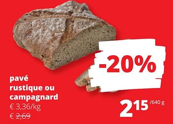 Promoties Pavé rustique ou campagnard - Huismerk - Spar Retail - Geldig van 25/04/2024 tot 08/05/2024 bij Spar (Colruytgroup)