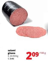 Promotions Salami gitano - Produit Maison - Spar Retail - Valide de 25/04/2024 à 08/05/2024 chez Spar (Colruytgroup)
