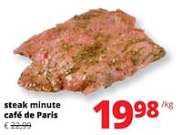 Promotions Steak minute café de paris - Produit Maison - Spar Retail - Valide de 25/04/2024 à 08/05/2024 chez Spar (Colruytgroup)