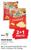 Promotions Emmental râpé - Vache bleue - Valide de 25/04/2024 à 08/05/2024 chez Spar (Colruytgroup)