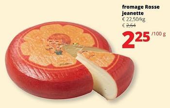 Promotions Fromage rosse jeanette - Produit Maison - Spar Retail - Valide de 25/04/2024 à 08/05/2024 chez Spar (Colruytgroup)