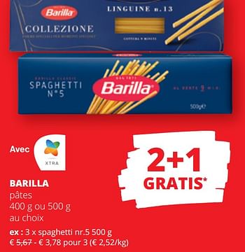 Promotions Spaghetti nr.5 - Barilla - Valide de 25/04/2024 à 08/05/2024 chez Spar (Colruytgroup)