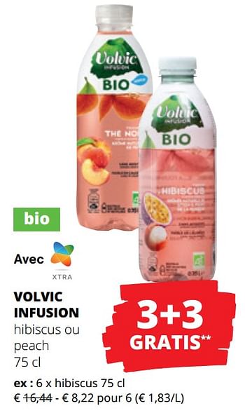 Promoties Volvic infusion hibiscus - Volvic - Geldig van 25/04/2024 tot 08/05/2024 bij Spar (Colruytgroup)