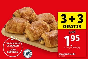 Promoties Chocoladebroodje - Huismerk - Lidl - Geldig van 02/05/2024 tot 07/05/2024 bij Lidl