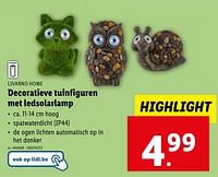 Promoties Decoratieve tuinfiguren met ledsolarlamp - Livarno - Geldig van 02/05/2024 tot 07/05/2024 bij Lidl