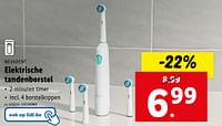 Promoties Elektrische tandenborstel - NEVADENT - Geldig van 02/05/2024 tot 07/05/2024 bij Lidl