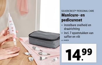 Promotions Manicure- en pedicureset - SilverCrest - Valide de 02/05/2024 à 07/05/2024 chez Lidl