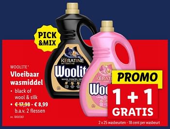 Promotions Vloeibaar wasmiddel - Woolite - Valide de 02/05/2024 à 07/05/2024 chez Lidl