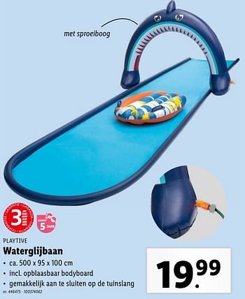 Promoties Waterglijbaan - Playtive - Geldig van 02/05/2024 tot 07/05/2024 bij Lidl