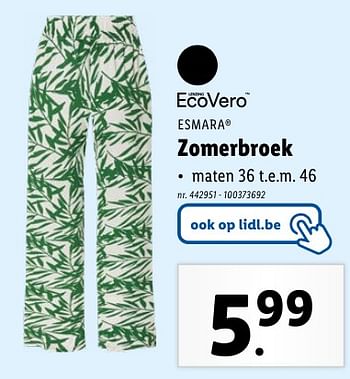 Promotions Zomerbroek - Esmara - Valide de 02/05/2024 à 07/05/2024 chez Lidl