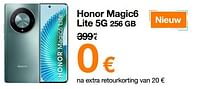 Promoties Honor magic6 lite 5g 256 gb - Honor - Geldig van 22/04/2024 tot 30/04/2024 bij Orange