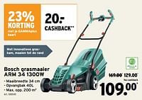 Promoties Bosch grasmaaier arm 34 - Bosch - Geldig van 24/04/2024 tot 30/04/2024 bij Gamma
