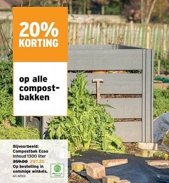 Promotions Compostbak ecoo - Produit maison - Gamma - Valide de 24/04/2024 à 30/04/2024 chez Gamma