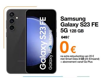 Promotions Samsung galaxy s23 fe 5g 128 gb - Samsung - Valide de 22/04/2024 à 30/04/2024 chez Orange
