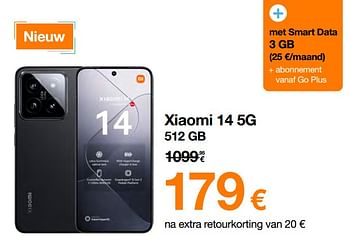 Promotions Xiaomi 14 5g 512 gb - Xiaomi - Valide de 22/04/2024 à 30/04/2024 chez Orange