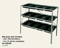 Rek grow rack 12 blank-Huismerk - Gamma