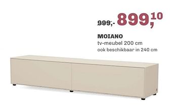 Promoties Moiano tv meubel - Huismerk - Trendhopper - Geldig van 23/04/2024 tot 13/05/2024 bij Trendhopper