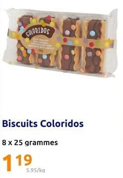 Promoties Biscuits coloridos - Huismerk - Action - Geldig van 24/04/2024 tot 30/04/2024 bij Action