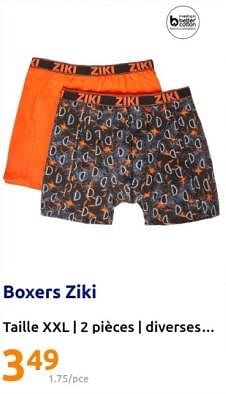 Promotions Boxers ziki - Ziki - Valide de 24/04/2024 à 30/04/2024 chez Action