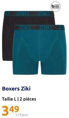 Promotions Boxers ziki - Ziki - Valide de 24/04/2024 à 30/04/2024 chez Action