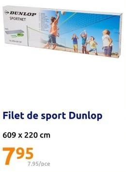 Promotions Filet de sport dunlop - Dunlop - Valide de 24/04/2024 à 30/04/2024 chez Action