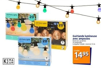 Promoties Guirlande lumineuse avec ampoules - Huismerk - Action - Geldig van 24/04/2024 tot 30/04/2024 bij Action