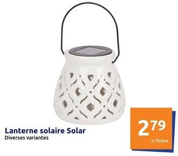 Promotions Lanterne solaire solar - Produit Maison - Action - Valide de 24/04/2024 à 30/04/2024 chez Action