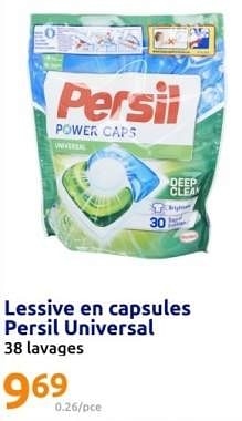 Promotions Lessive en capsules persil universal - Persil - Valide de 24/04/2024 à 30/04/2024 chez Action
