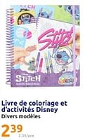 Promotions Livre de coloriage et d`activités disney - Disney - Valide de 24/04/2024 à 30/04/2024 chez Action